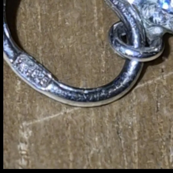 Sparkly CZ Sterling Silver Pendant Necklace - Picture 6 of 7